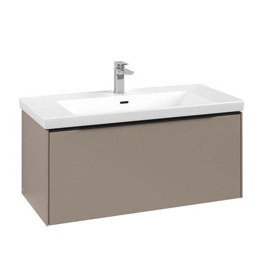 Villeroy & Boch  Subway 3.0 Servantskap m/1 skuff 973x429x478 mm Taupe Matt