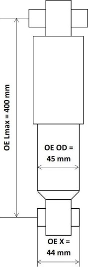 KYB 3447501 Støtdemper KYB 3447501 Støtdemper