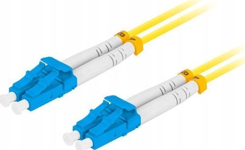 Fiberoptisk Løpekord Sm Lc/Upc-Lc/Upc Duplex 3,0Mm Lszh G657a1 10M Gul Lanberg