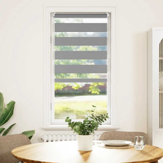 vidaXL Zebra Gardiner 60 x 120 cm Grå