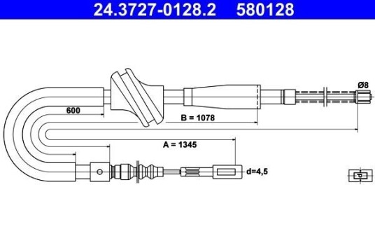 Bremsewire ATE 24.3727 0128.2