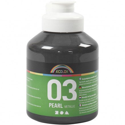 A-Color A-Color akrylmaling sort 03 metallic 500 ml