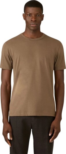 Sunspel Herre Topper Brun L,