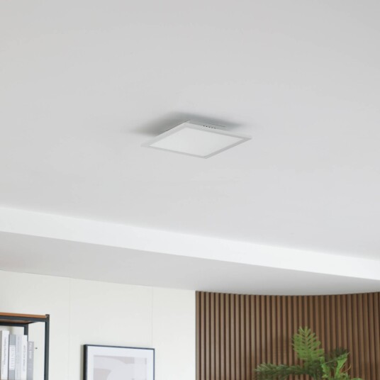 Lindby LED-panel Enhife, hvit, 29,5 x 29,5 cm, aluminium