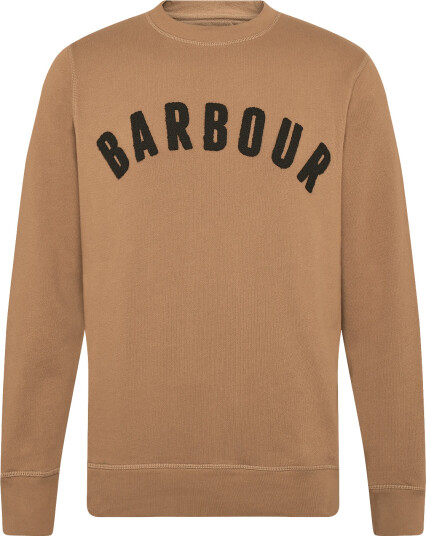 Barbour Barbour Prep Logo Crew Neck Sweatshirt   Beige   XXXL
