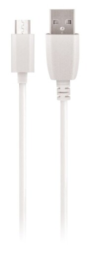 Maxlife microUSB-ladekabel for hurtiglading, 3A, 1 m, hvit