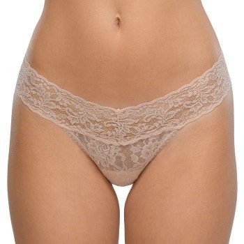 Hanky Panky Truser Low Rise Thong Beige nylon One Size Dame