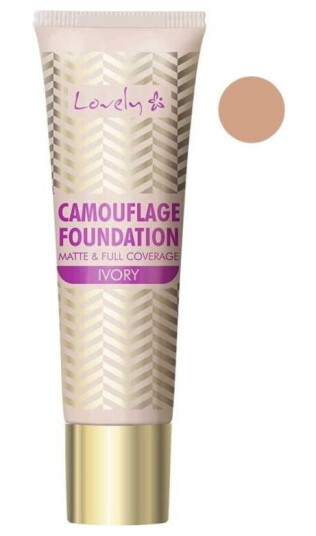 Lovely LOVELY_Camouflage Foundation Matt & amp; Full Coverage 3 Ivory 25g