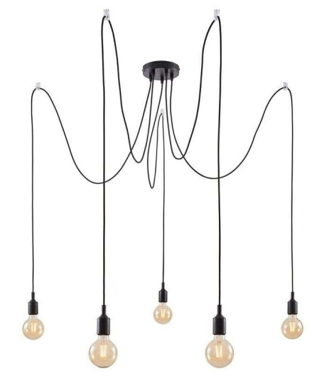 Paulmann - Ketil 5 Pendel Black Paulmann - Ketil 5 Pendel Black