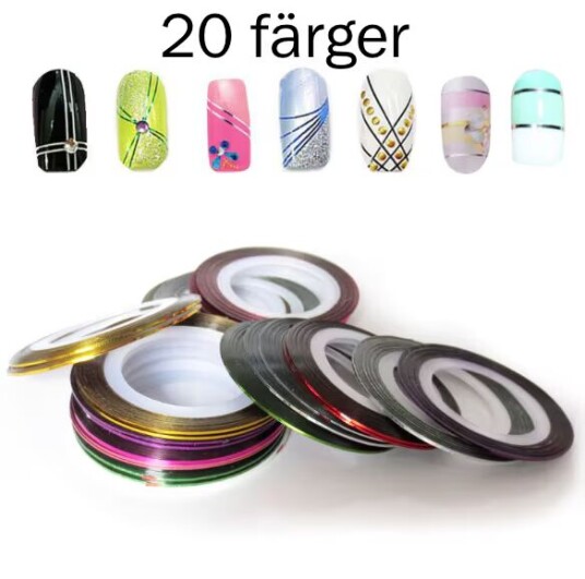 Striping tape nail tape nail decorations 20 colors