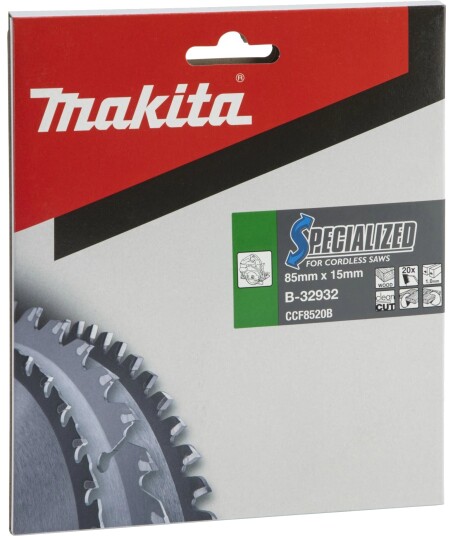 Makita Specialized Sirkelsagblad for tre - 85mm - 20T