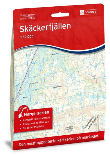 Ugland IT Nordeca Skäckerfjällen Norge-serien 1:50 000 Turkart