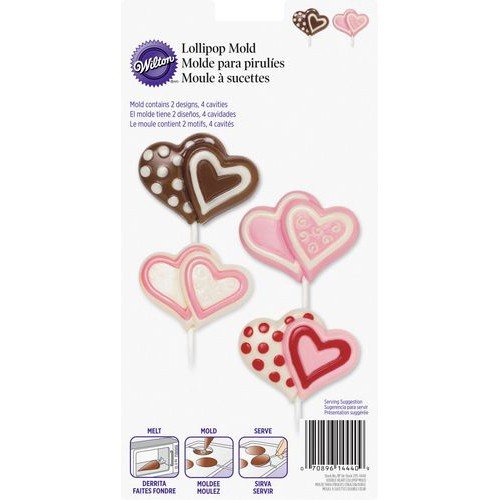 Lollipop Mold Stor Dobbelt Hjerte Lollipop Mold Stor Dobbelt Hjerte