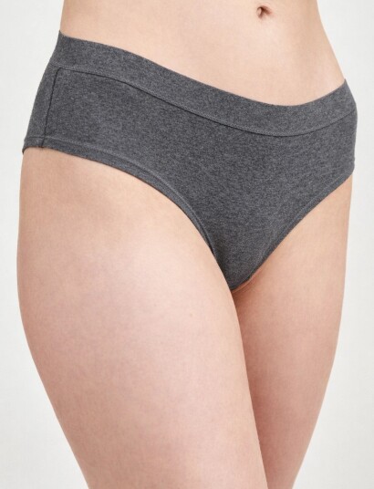 Movesgood Bamboo 3 Pair  Hipster Breif Grey M