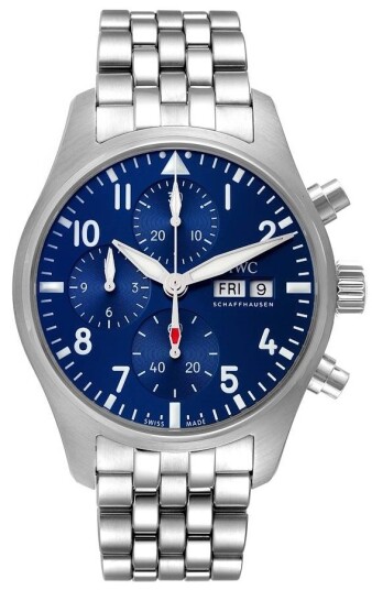 IWC Herreklokke IW388102 Pilots Blå/Stål Ø41 mm