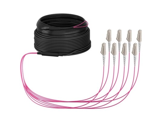 Efb Elektronik Stammekabel U-Dq Zn Bh Om4 8G 1X8 Lc-Lc 20M Dca Lszh - Kabel - 20 M (O8322s20om4)