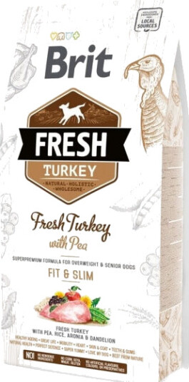 Brit Fresh Hundemat med Kalkun og Erter 2,5 kg Økologisk Glutenfri