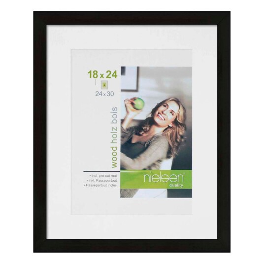 Nielsen Design Apollon 8988006 Billedramme 24x30cm Svart Tre Nielsen Design Apollon 8988006 Billedramme 24x30cm Svart Tre