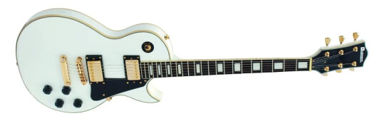 Dimavery Lp-520 E-Guitar, Hvit/Gull Dimavery Lp-520 E-Guitar, Hvit/Gull