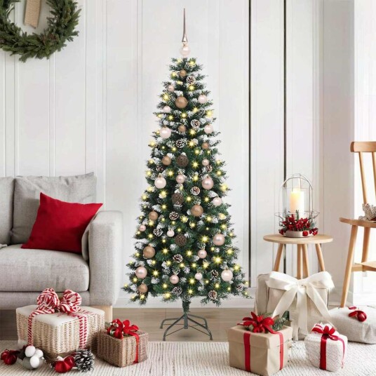  Kunstig juletre grønn 66 x 66 x 150 cm PVC og plast og stål
