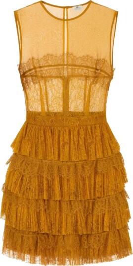 Elisabetta Franchi Dame Kjoler Gul 2XL,