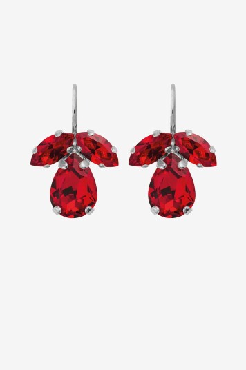 Caroline Svedbom Øreringer Petite Timo Earrings Rhodium Sølv