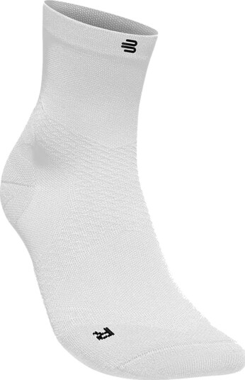 Bauerfeind Run Ultralight Mid Cut Løpesokker Hvit 38 - 40