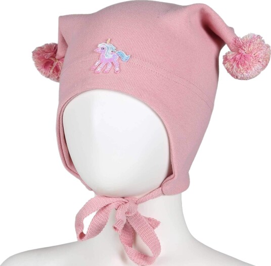 Kivat Knytelue Med Enhjørning Vintage Pink 0 (6 12mnd)