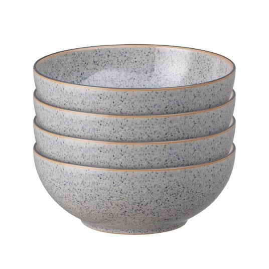 Denby Studio Grey coupe flingskål 17 cm 4-stk. Granite 1671378 1748374-01-0 Denby Studio Grey coupe flingskål 17 cm 4-stk. Granite 1671378 1748374-01-0