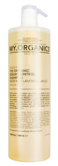 My.Organics The Organic Sebum Control Shampoo Neem And Lavender 1000 ml
