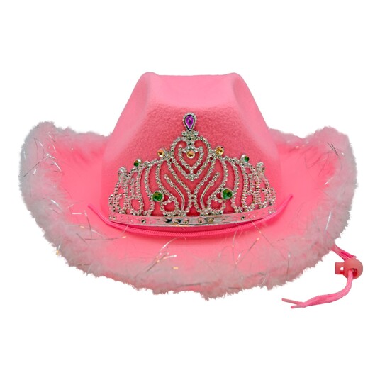 Catsson Int Group LTD Cowboyhatt Rosa med Fluff - One size Catsson Int Group LTD Cowboyhatt Rosa med Fluff - One size