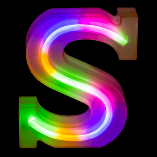 Out of the Blue LED Bokstav Neon - Bokstav S