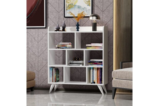 Kesto Bokhylle 90 cm Hvit