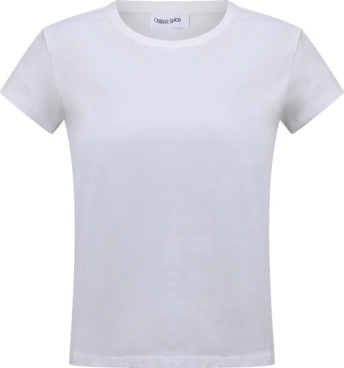 Organic Basics True Heavy Mini Tee White L Organic Basics True Heavy Mini Tee White L