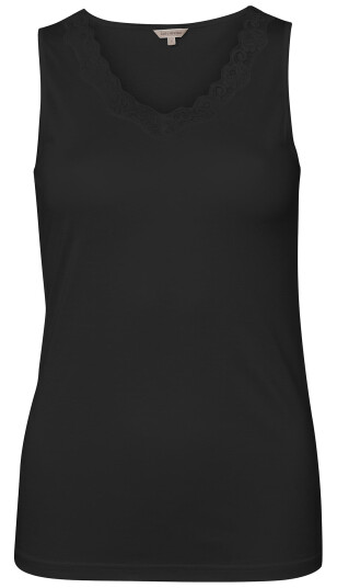 Lady Avenue Pure Silk Jersey Lace Tank Top XL