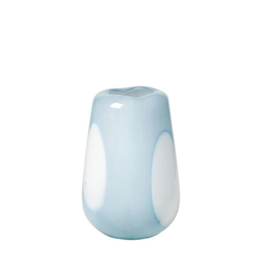 Broste Copenhagen Ada Dot vase 26 cm, lyseblå