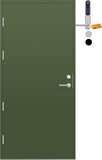 Ytterdør Bygg1 Fjell 09 med Yale Doorman Classic Home
