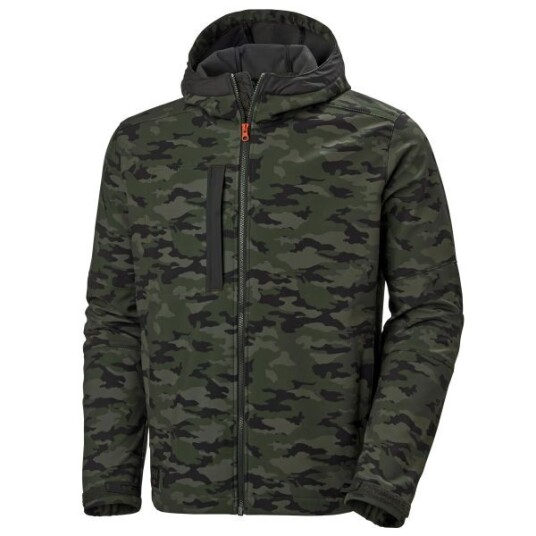 Helly Hansen Workwear Kensington 74230-481 Softshelljakke med hette , kamuflasje S Helly Hansen Workwear Kensington 74230-481 Softshelljakke med hette , kamuflasje S