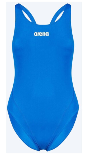 Arena badedrakt for damer - Solid Swim Tech High - Lyseblå