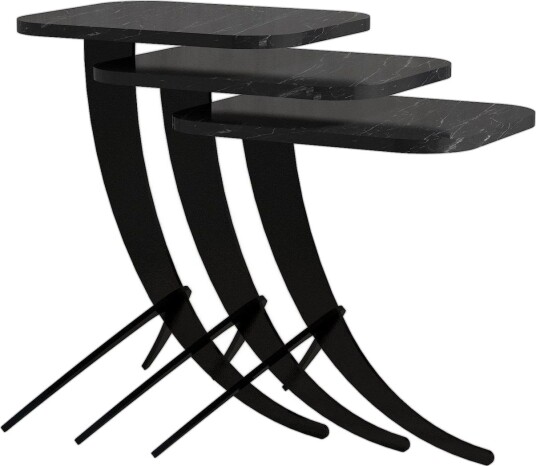 Erykah Settbord 45 cm - Svart