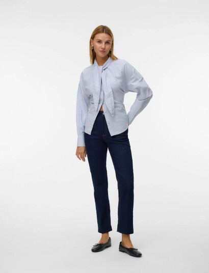 Vero Moda Awalice Hr Straight Ank Dnm Jns Ra3032 Navy 25 x 32