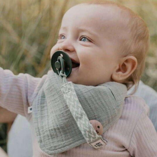 Bibs Smokkesnor Flettet Grønn Ohdearbaby.No