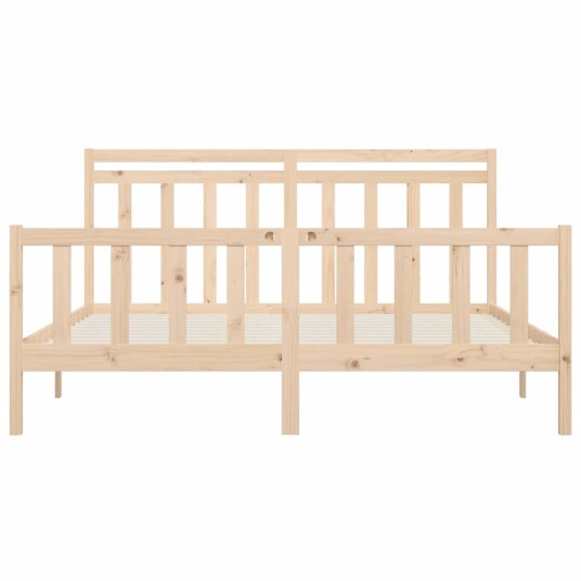 vidaXL Sengeramme heltre furu 200x200 cm
