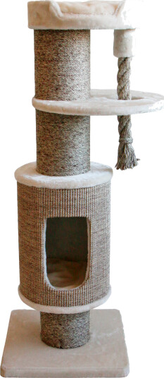 Olympus Kløestativ 49X49X133Cm Beige Katt Kattemøbler Kloremøbler Selected By Zoo