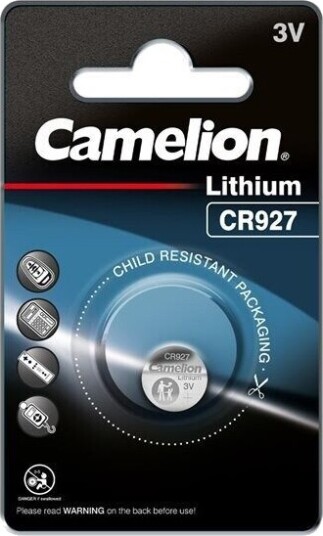 Camelion CR927 Litiumknappcellebatteri 3V engangsbatteri med 30mAh Camelion CR927 Litiumknappcellebatteri 3V engangsbatteri med 30mAh