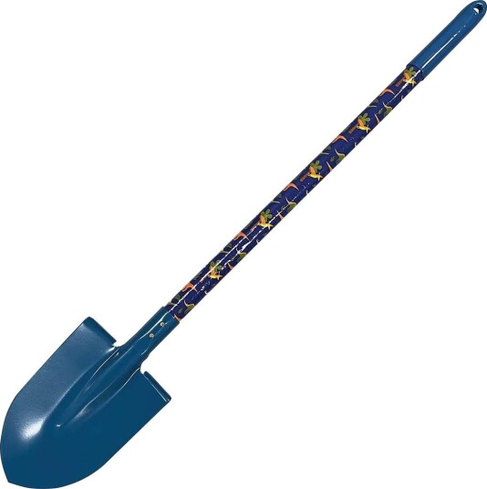Greenmill Barnespade Blå, 73 cm, Metall, Trehåndtak