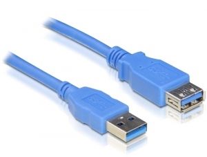 Delock USB 3.0 Forlengelseskabel 5 m Blå Type-A Hann til Hunn Delock USB 3.0 Forlengelseskabel 5 m Blå Type-A Hann til Hunn