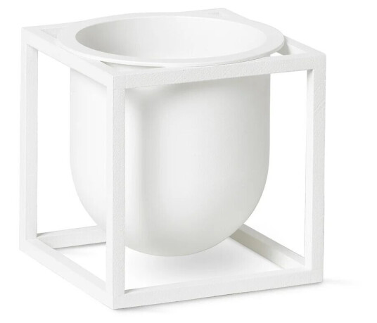 Audo Copenhagen Kubus blomsterpotte 10 cm Hvit