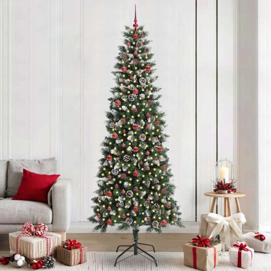  Kunstig juletre grønn 96 x 96 x 240 cm PVC og plast og stål