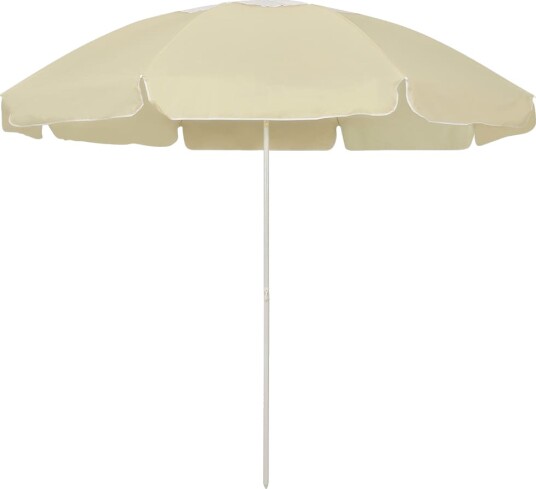 vidaXL Strandparasoll sandgul 240 cm